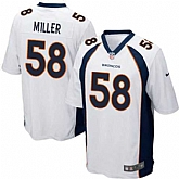 Nike Men & Women & Youth Broncos #58 Von Miller White Team Color Game Jersey,baseball caps,new era cap wholesale,wholesale hats